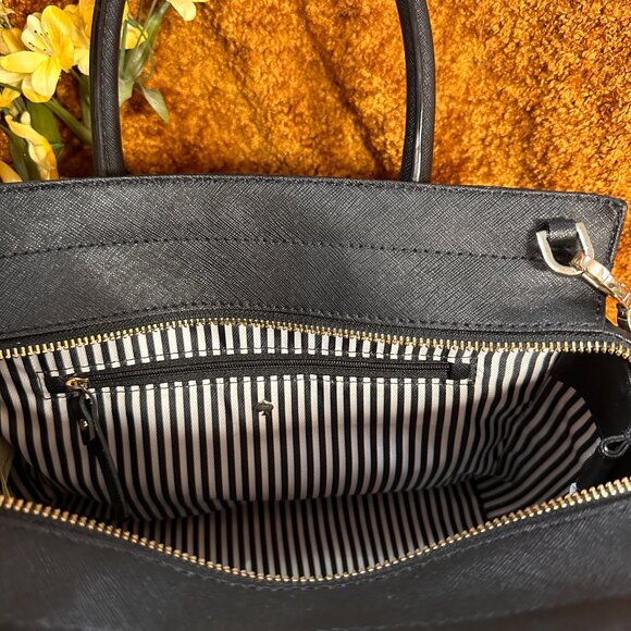 NWOT Kate Spade Black Saffiano Satchel - Picture 9 of 15